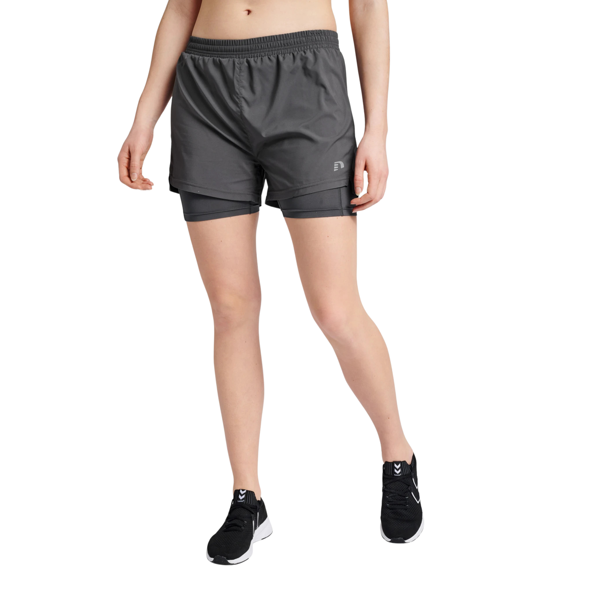 Womens 2-In-1 Running Shorts — Forged Iron