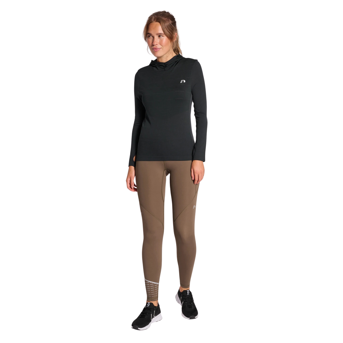 Womens Cambridge Seamless Hoodie — Black
