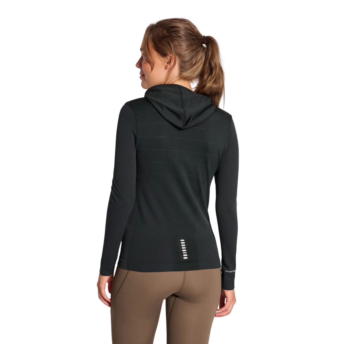 Womens Cambridge Seamless Hoodie — Black