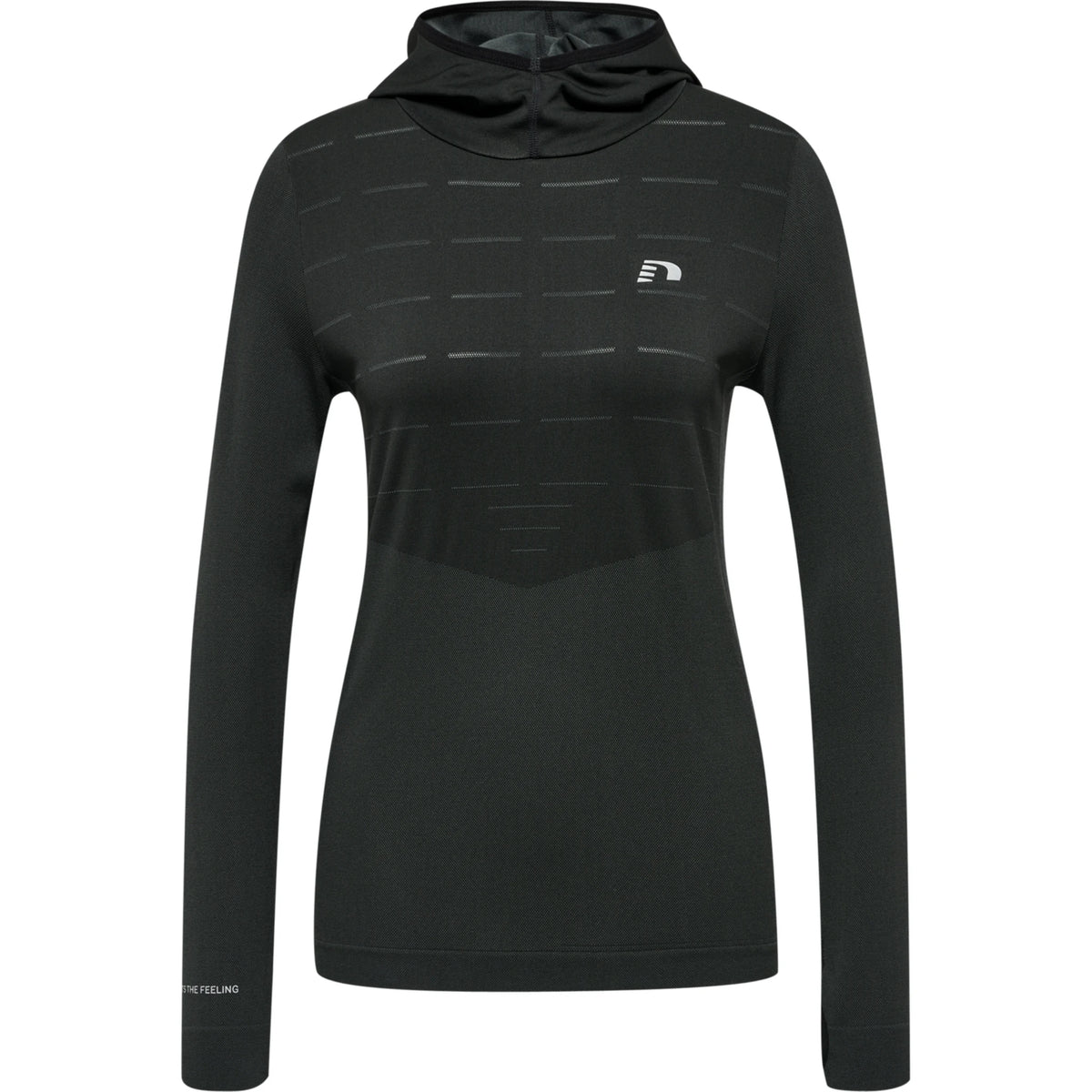 Womens Cambridge Seamless Hoodie — Black