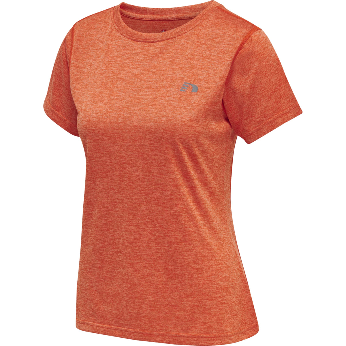 T-shirt Statement Mulher Manga Curta — Spicy Orange Melange