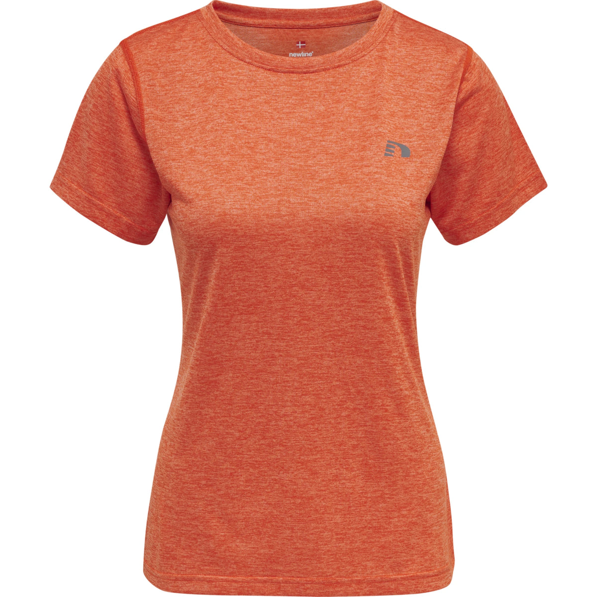 T-shirt Statement Mulher Manga Curta — Spicy Orange Melange