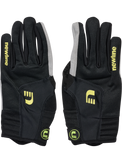 Black and red cycling gloves, product shot