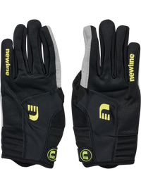 Black and red cycling gloves, product shot