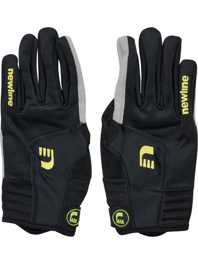 Black and red cycling gloves, product shot
