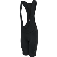 Men's cycling bib shorts in black, product shot