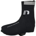 Black thermal cycling shoe covers, product shot