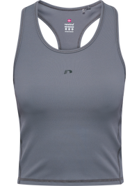 Grey rib training top, detail