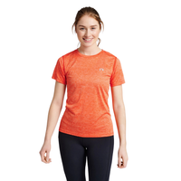 T-shirt Statement Mulher Manga Curta — Spicy Orange Melange