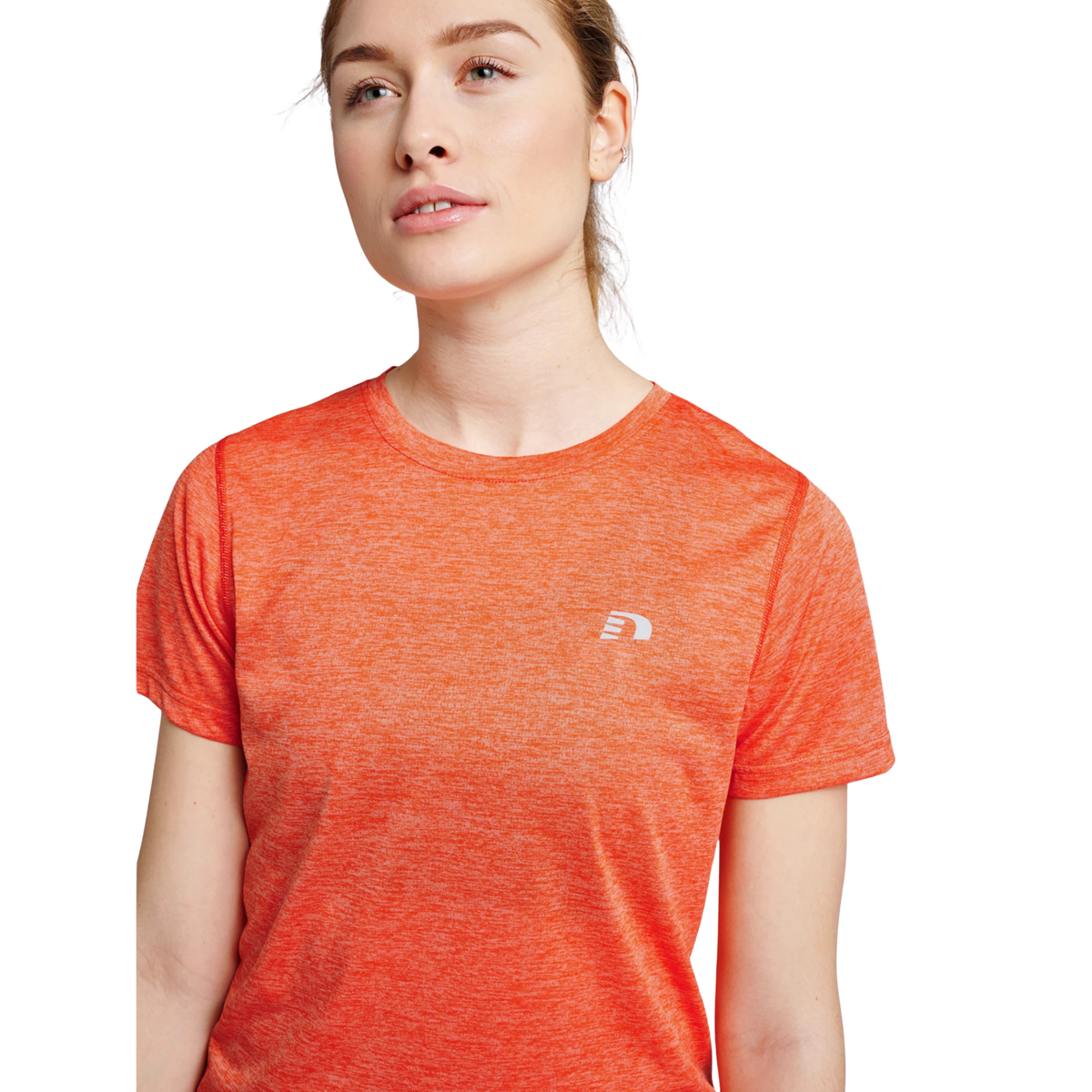 T-shirt Statement Mulher Manga Curta — Spicy Orange Melange