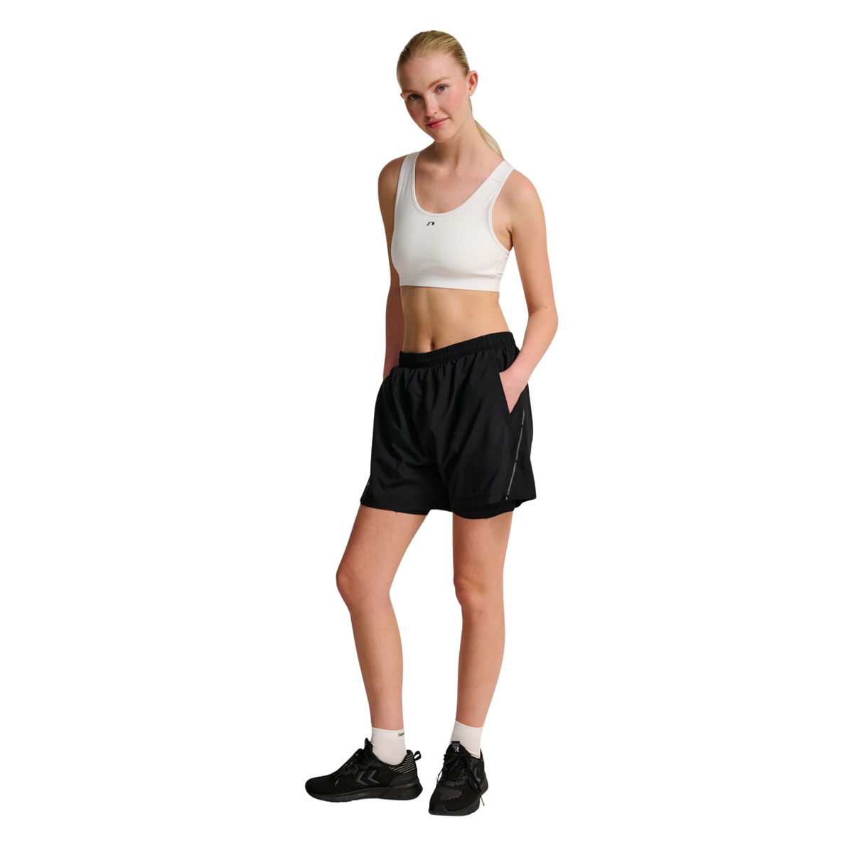 Calções Fast 2 em 1 Mulher — Black