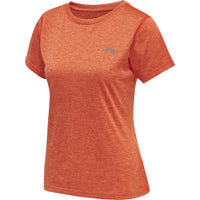 T-shirt Statement Mulher Manga Curta — Spicy Orange Melange