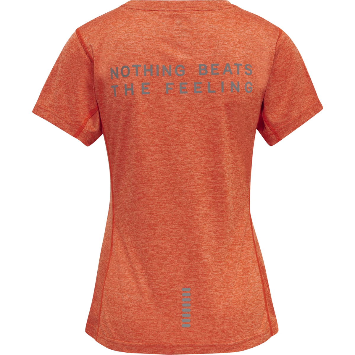 T-shirt Statement Mulher Manga Curta — Spicy Orange Melange