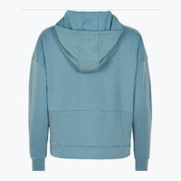 Womens Zip Thru Hoodie — Smoke Blue